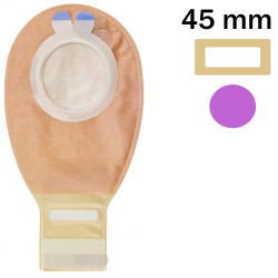 XMH2D145 Worek Stomijny 2-CZ Otwarty 45 mm Z miodem Manuka Z Filtrem Beż Z Okienkiem welland