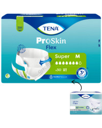 TENA Flex Super pampersy z pasem mocującym dla seniora ProSkin