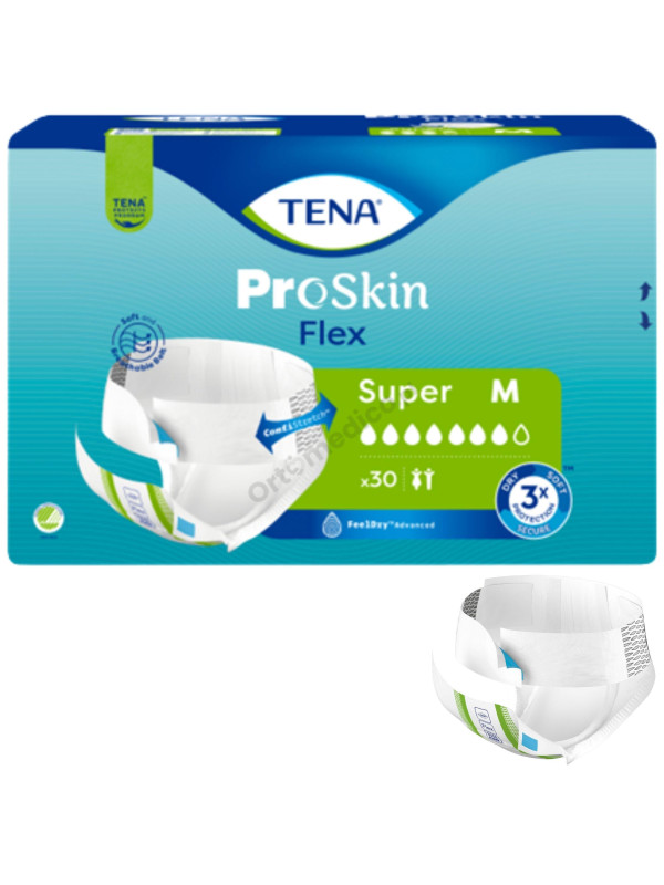 TENA Flex Super pampersy z pasem mocującym dla seniora ProSkin