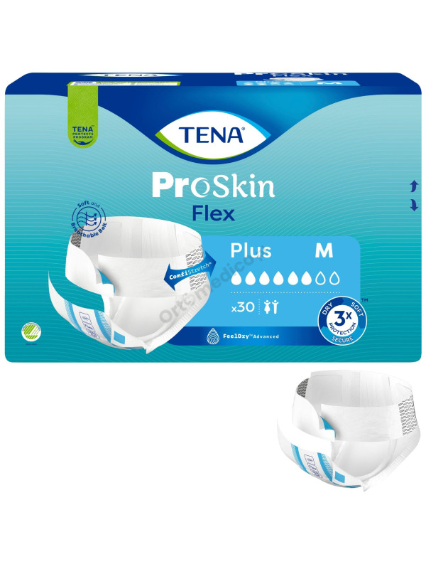 TENA Flex Plus ProSkin pieluchomajtki z regulowanym pasem mocującym