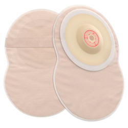 421612 Worek Ileo Esteem Flex Convex 20-43/50 Zamknięty Beż z Okienkiem ConvaTec