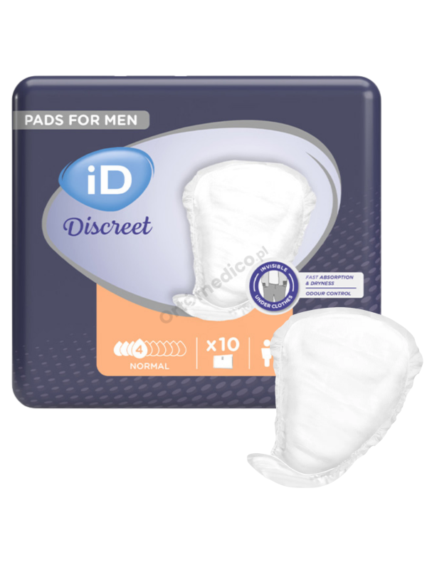 Wkładki Urologiczne Męskie iD discreet normal (dawniej iD For Men Level 1+)