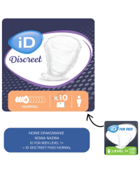 Wkładki Urologiczne Męskie iD discreet normal (dawniej iD For Men Level 1+)