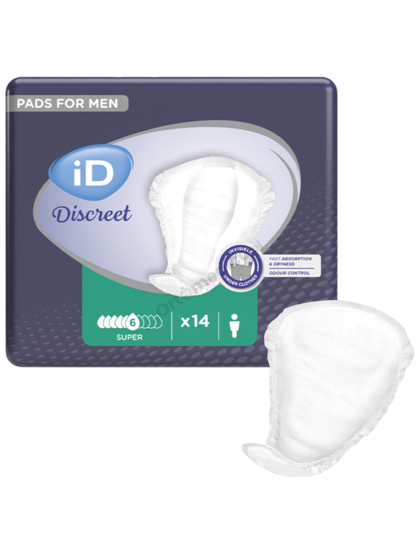 Wkładki Urologiczne Męskie iD discreet super (dawniej iD For Men Level 3)