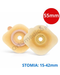 1555-15 Dansac Nova™ 2 Convex wypukła płytka stomijna 55 mm, do wycięcia 15–42 mm
