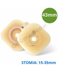 1143-15 Dansac Nova2 – płaska płytka stomijna 43 mm 15-35mm, hydrokoloidowa, do worków Nova 2 i NovaLife 2
