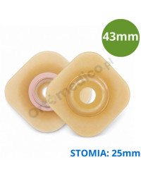1543-25 Dansac Nova 2 Convex - płytka stomijna wypukła 6 mm, otwór 25 mm, pierścień 43 mm