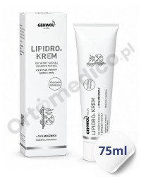 GEHWOL LIPIDRO Krem silnie nawilżający do stóp 75 ml – na suchą, popękaną skórę, z mocznikiem i rokitnikiem