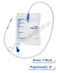 ND700 Worek Do Zbiórki Moczu Na Noc 2000ml dren 118 cm Welland