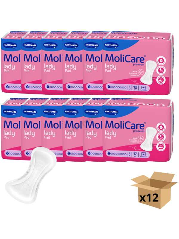MoliCare Premium Lady Pad 1 kropla wkładki urologiczne dla kobiet na lekkie nietrzymanie moczu
