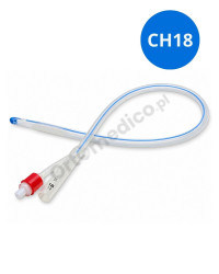 F01B011806 Cewnik Silikonowy Foleya WellCare 2-drożny, Jałowy CH18