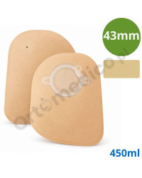 1201-43 Worek Stomijny Dwuczęściowy Nova 2  43 mm 450 ml Beż Dansac