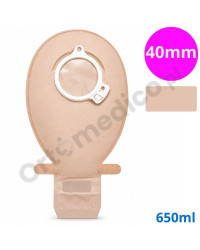 103640 Worek Dwuczęściowy SenSura Click 40 mm 650 ml Cielisty Otwarty Coloplast