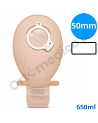 103650 Worek Dwuczęściowy SenSura Click 50 mm 650 ml Cielisty Otwarty Coloplast