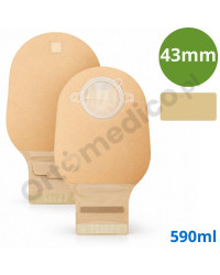 1215-43 Worek stomijny Dansac Nova 2 FoldUp 1215-43 beżowy 43mm 590 ml– do ileostomii, system dwuczęściowy, z filtrem
