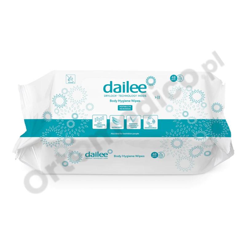 Dailee Body Hygiene chusteczki nawilżane do ciała XL 48 sztuk