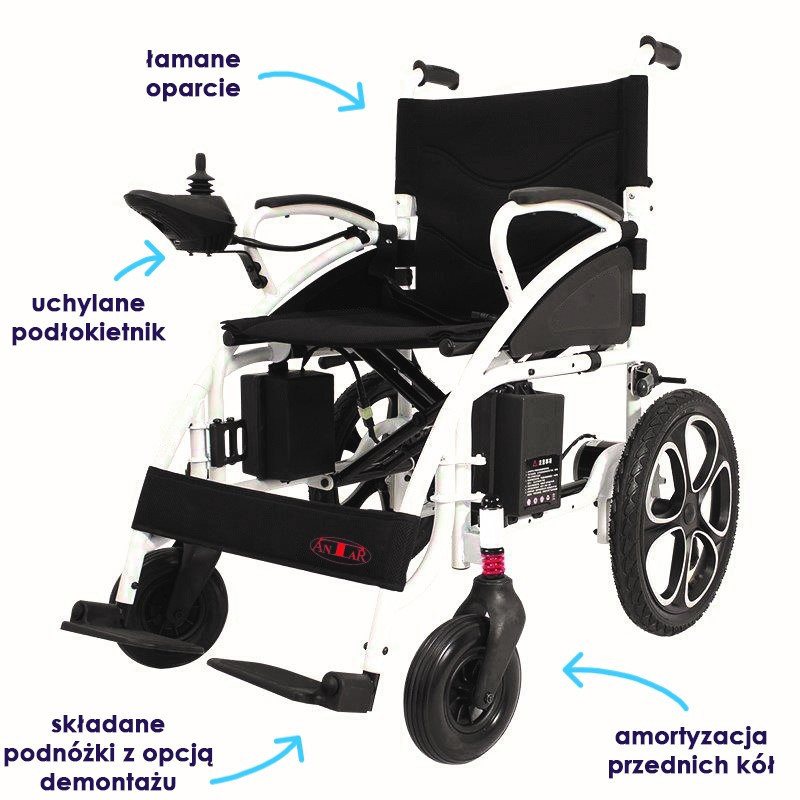 Elektryczny wózek inwalidzki Antar AT52304