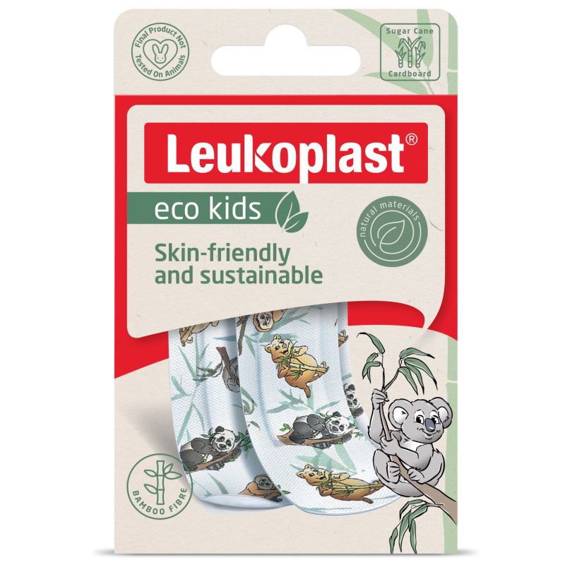Leukoplast eco kids plastry z opatrunkiem dla dzieci zwierzątka 12 szt.