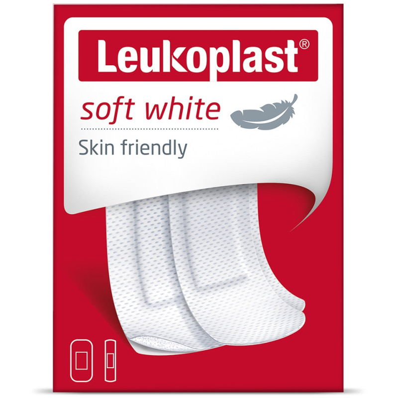 Leukoplast Soft plastry z opatrunkiem dla wrażliwej skóry 20 szt.