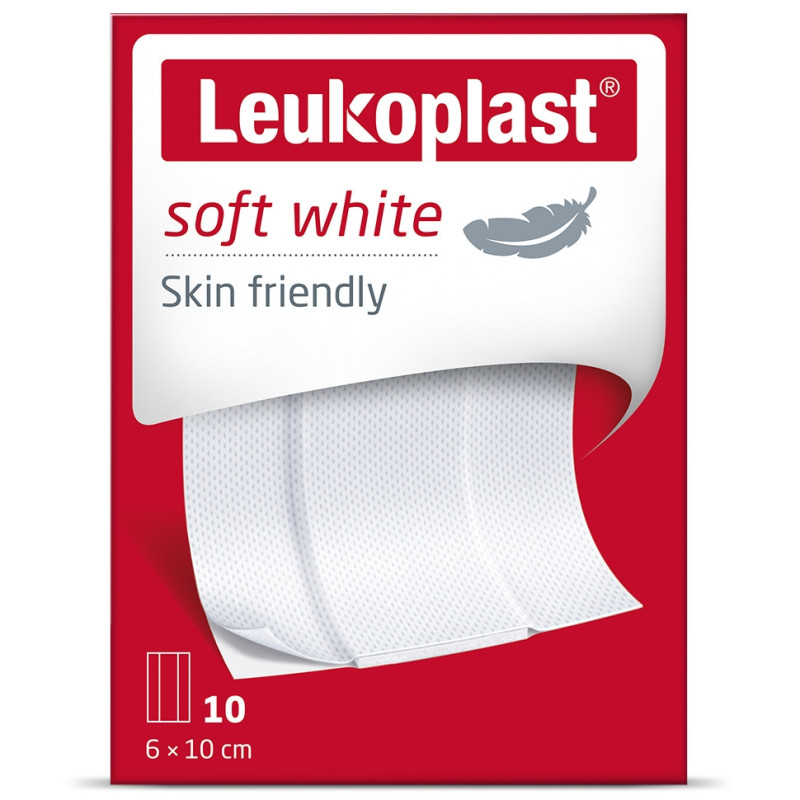 Leukoplast Soft plastry na rany (6 x 10 cm) x 10 szt.