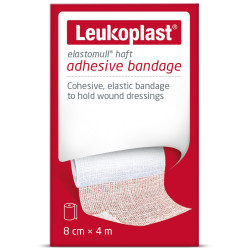 Leukoplast elastomull haft elastyczny bandaż samoprzylepny (8 cm x 4 m) x 1 szt.