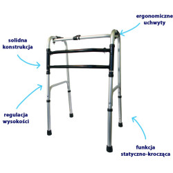 Balkonik krocząco-stał AR-002 ARmedical z podwójną ramą H