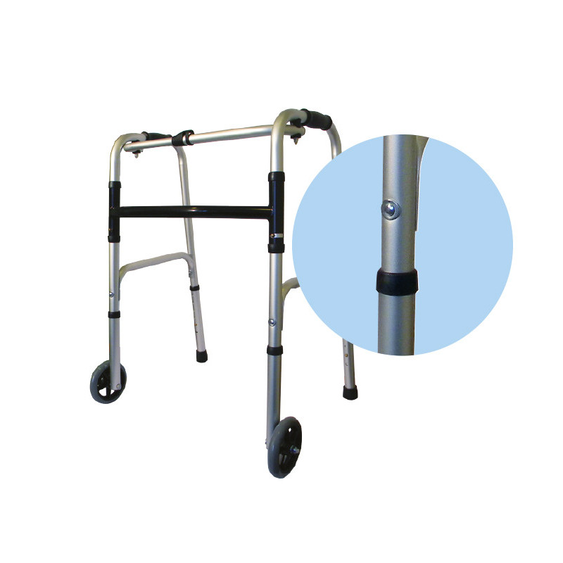 AR-003 Balkonik aluminiowy składany, dwukołowy ARmedical