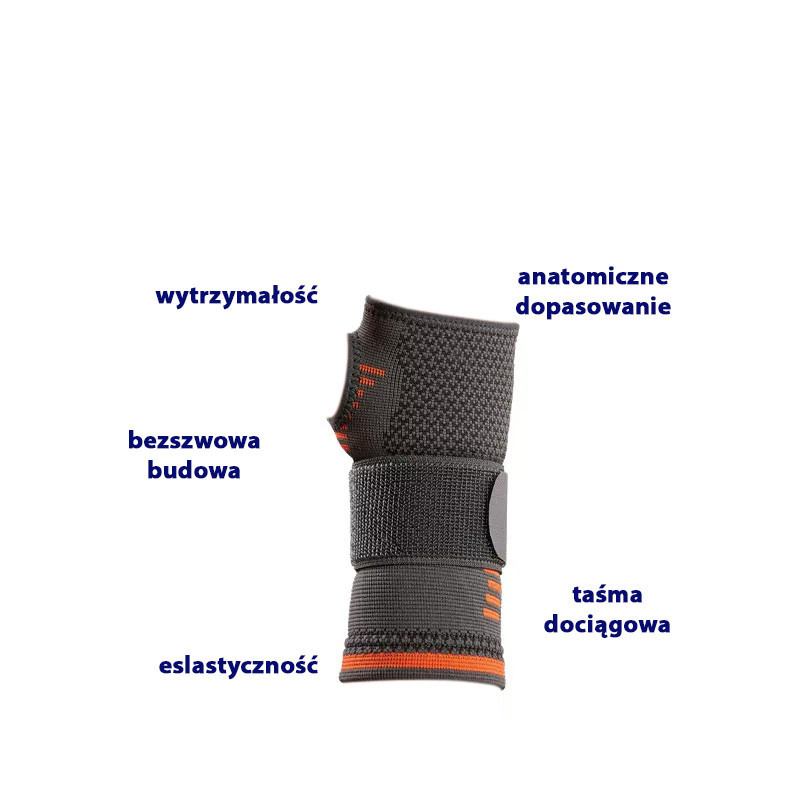 Opaska elastyczny ściągacz nadgarstka Orliman os6260