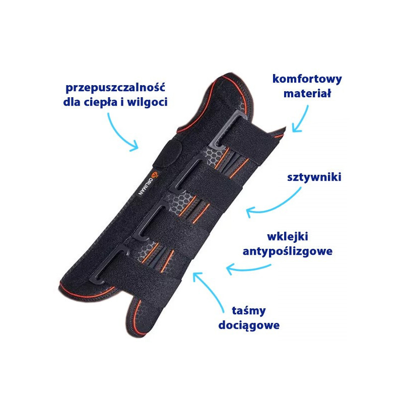 Orteza nadgarstka z szyną dłoniową MF-I90 (lewa) Orliman