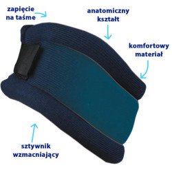 Półsztywny kołnierz z miękkim wyłożeniem piankowym CC2209 Orliman