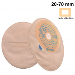 421816 Worek 1-częściowy Stomijny ConvaTec Esteem + Zamknięty Mały z Filtrem 20-70 mm Beżowy Z Okienkiem