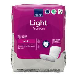 Abena Light Mini 1 – wkładki urologiczne dla kobiet z lekkim nietrzymaniem moczu