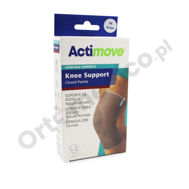 Opaska na kolano z zabudowaną rzepką ACTIMOVE Knee Support Beż