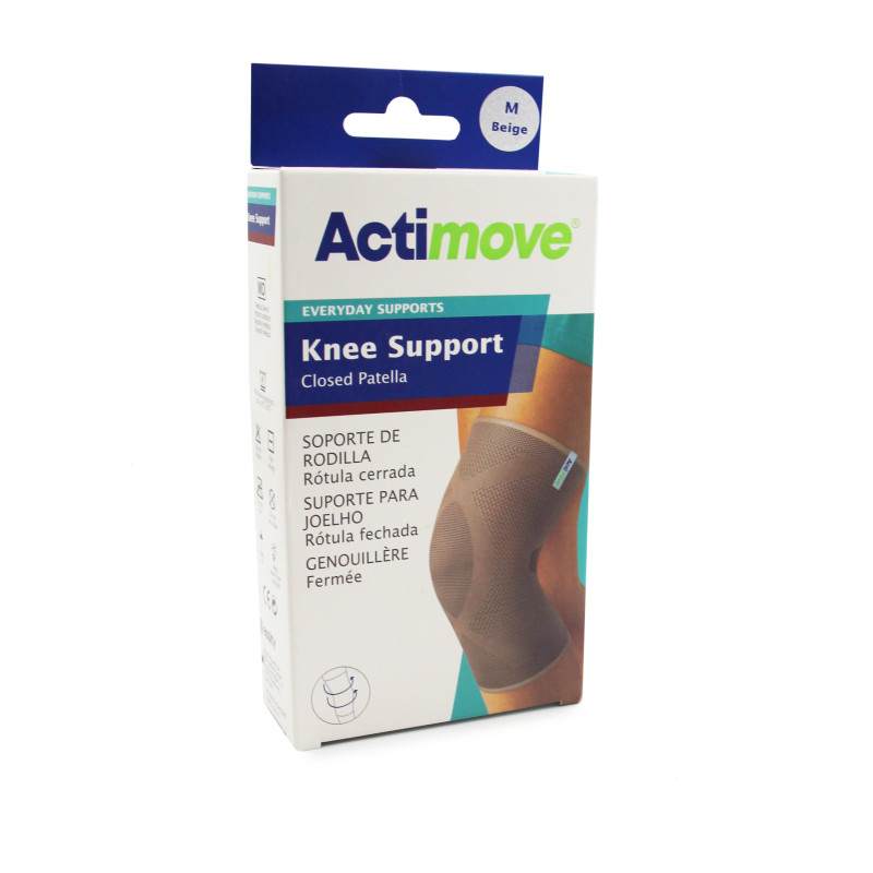 Opaska na kolano z zabudowaną rzepką ACTIMOVE Knee Support Beż