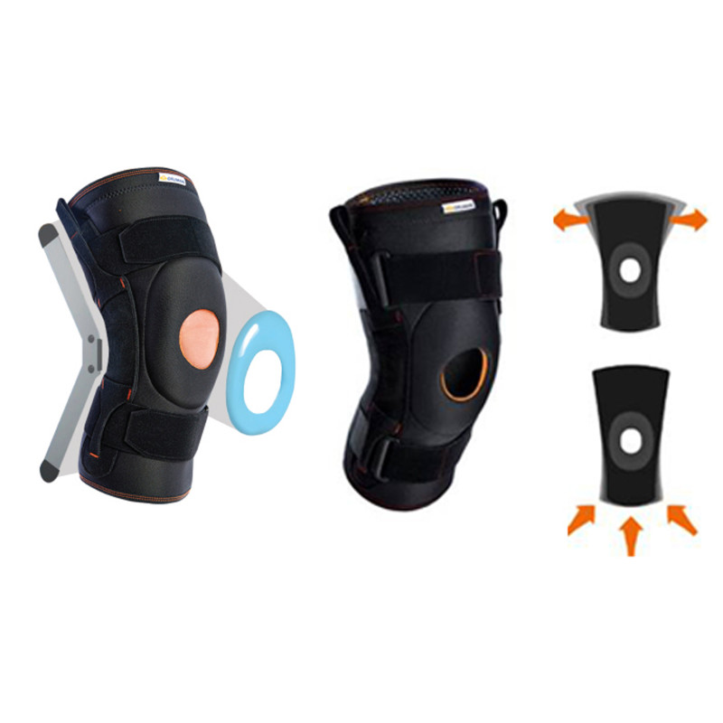 Owijana orteza kolana z regulacją kąta zgięcia i szynami bocznymi 7120 Orliman