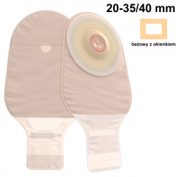 421619 Worek Stomijny  Jednoczęściowy Esteem+ Flex 20-35/40 V2 Z Filtrem Otwarty Beż z Okienkiem ConvatEC
