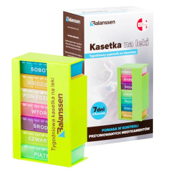 Kasetka Pojemnik na leki tygodniowa/3 dawki Balanssen