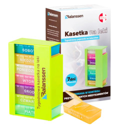 Kasetka Pojemnik na leki tygodniowa/3 dawki Balanssen