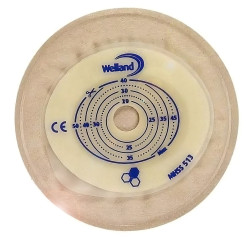 XMHSS513 Worek Jednoczęściowy Aurum Stoma Cap 13/40-50 mm Mini Zamknięty Welland Beżowy z Okienkiem Z Miodem Manuka