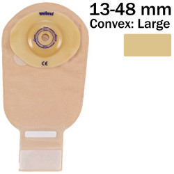 XNDL513 Worek Jednoczęściowy Flair Convex Drainable Large 13-48 mm Otwarty Przezroczysty Welland