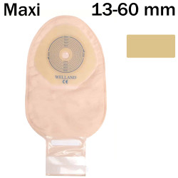 XFLD513 Worek Jednoczęściowy Flair Drainable 13-60 mm Maxi Otwarty Z Filtrem Beżowy Welland