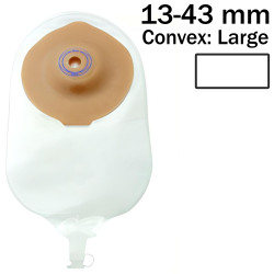CUL713 Worek Jednoczęściowy Flair Curvex Urostomy Large13-43 mm Przezroczysty Welland