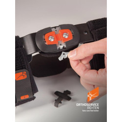 Orteza stawu kolanowego z policentrycznymi szynami bocznymi z regulacją zakresu ruchomości GenuFIT 25A Ortho Service