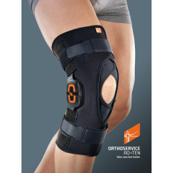 Orteza stawu kolanowego z policentrycznymi szynami bocznymi z regulacją zakresu ruchomości GenuFIT 25A Ortho Service