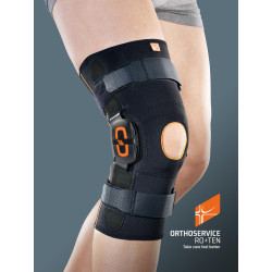 Orteza stawu kolanowego z policentrycznymi szynami bocznymi z regulacją zakresu ruchomości GenuFIT 25 Orthoservice
