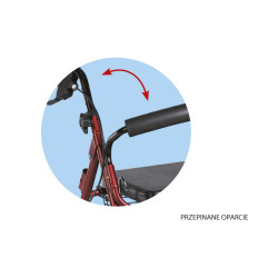 Rehabilitacyjna podpórka Comfort 4-kołowa, aluminiowa ARmedical AR-022