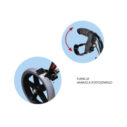 Rehabilitacyjna podpórka Comfort 4-kołowa, aluminiowa ARmedical AR-022