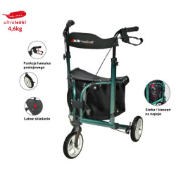 Balkonik Super Light AR-030 Armedical trójkołowy z siedziskiem