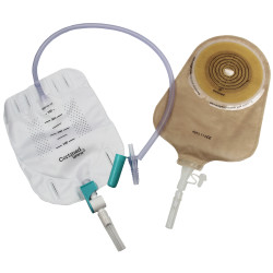 AUFL115 Worek Urostomijny Jednoczęściowy 15-60mm Aurega 1 Urostomy Beżowy Cortmed
