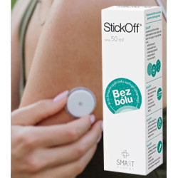 SOS050 Spray Do Usuwania Przylepców, Plastrów, Opatrunków i Kleju z Ciała 50 ml Stickoff Spray
